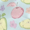 Two-color Apples And Flowers Stretch Jersey