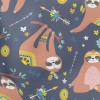 Sloth Turns Into Totem Warrior Lightweight Cotton Poplin
