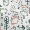 Cute Hand Drawn Forest Animals Lightweight Performance Linen