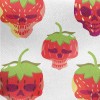Strawberry Head Skull Face Jersey Backed Fleece