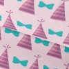 Striped Hat With Bow Waterproof Oxford