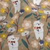 Gentleman Cat Holding Flowers Athletic Mesh Flat Back