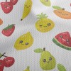 Cute Expression Fruit Family Athletic Mesh Flat Back