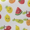 Cute Expression Fruit Family Twill