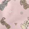Pink Blush Bunny Stretch Ponte