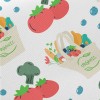 Tomato Broccoli Fruit Midweight Cotton Poplin