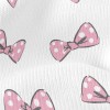 Pink Polka Dot Bow Stretch Jersey