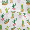 Beautiful Succulent Family Lightweight Performance Linen