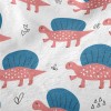 Cute Pink Dinosaur Minky
