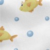 Bubbles And Fish Jersey Backed Fleece