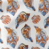 Watercolor Sea Shells Waterproof Canvas