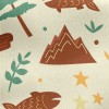 Forest Sika Deer Jersey Backed Fleece