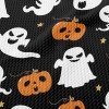 Evil Expression Pumpkin Ghost Birdseye Piqué