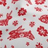 Traditional Paper-cut Rabbit Athletic Mesh Flat Back