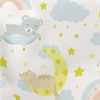 Cat Sleeping On The Moon Lightweight Cotton Poplin