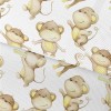Watercolor Monkey Cartoon Vers Waterproof Oxford