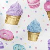 Colorful Watercolor Ice Cream Stretch Ponte
