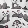 Big Panda In Various Poses Lightweight Performance Linen