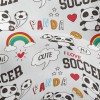 Pandas Love To Play Football Lightweight Performance Linen