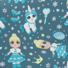Ice Princess Unicorn Midweight Cotton Poplin