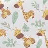 African Giraffe With Leaves Twill