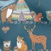 Forest Animals Wearing Totems Micro Fleece