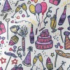 Hand Drawn Birthday Cake Gift  Waterproof Canvas