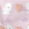 Happy Jumping Bear Lightweight Cotton Poplin