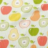 Colorful Apples And Pears Birdseye Piqué