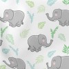 Elephant Eating Grass Lightweight Cotton Poplin