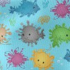 Colorful Marine Life Doodles Waterproof Canvas