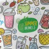 Summer Refreshing Fruit Drink Waterproof Canvas