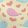 Love Bicolor Bird Pongee