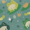 Well-behaved And Obedient Frog Midweight Cotton Poplin