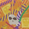 Skeleton Pumpkin Lollipop Twill