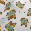 School Bus Athletic Mesh Flat Back