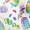 Psychedelic Colored Ice Cream Micro Fleece