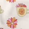 Fill A Cup With Colorful Flowe Lightweight Cotton Poplin