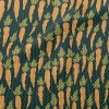 Cartoon Carrot Birdseye Piqué