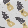 Cute Dotted Christmas Tree Midweight Cotton Poplin
