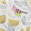 Wild Birds And Flowers Midweight Cotton Poplin
