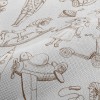 Sketch Antique Toys Performance Linen