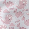 Pink Cute Dinosaur Pattern Waterproof Canvas