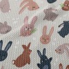 Various Rabbit Graffiti Birdseye Piqué