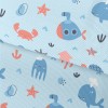 Cute Blush Sea Creatures Waterproof Oxford