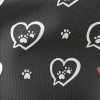 Love Bubble And Dog Paw Waterproof Canvas