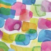 Colorful Watercolor Spots Lightweight Cotton Poplin