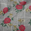 Houndstooth Rose Minky