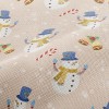 Snowman And Christmas Bells Performance Linen