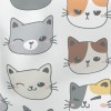 Colorful Cute Cats Lightweight Cotton Poplin